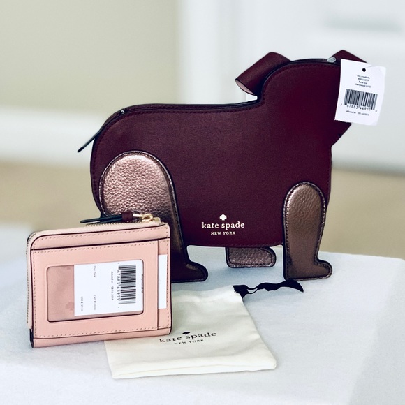 Kate Spade Floral Pup Crossbody and Bifold… - Picture 2 of 7